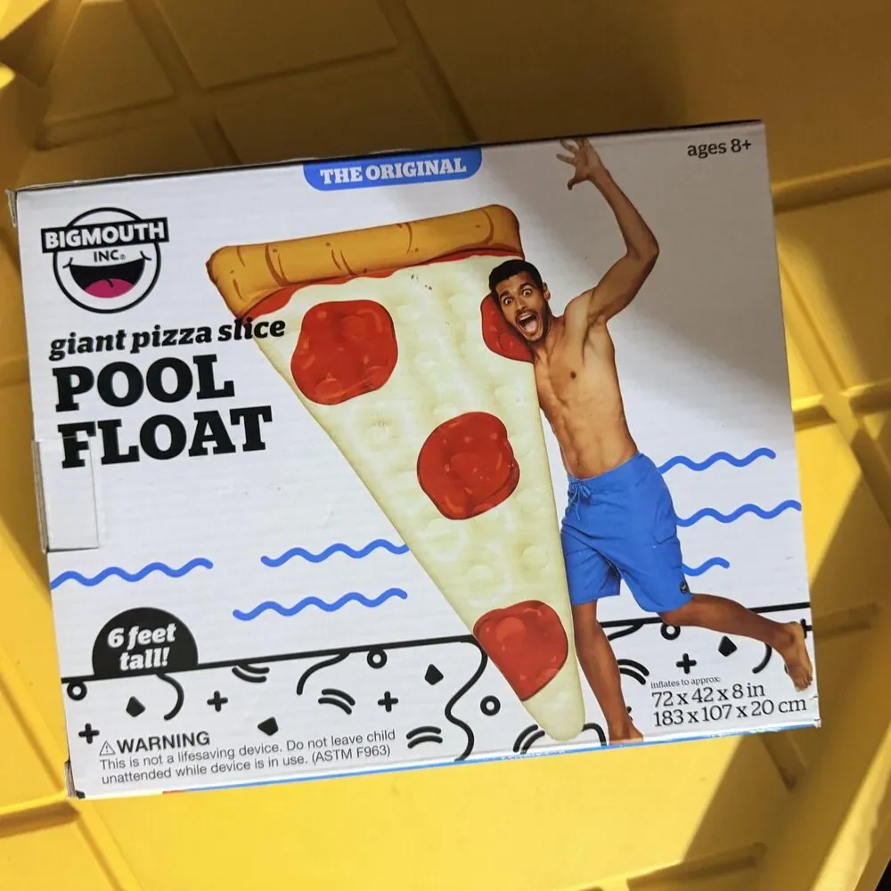 BIGMOUTH giant pizza slice pool float